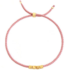 Lot de bracelets rosés