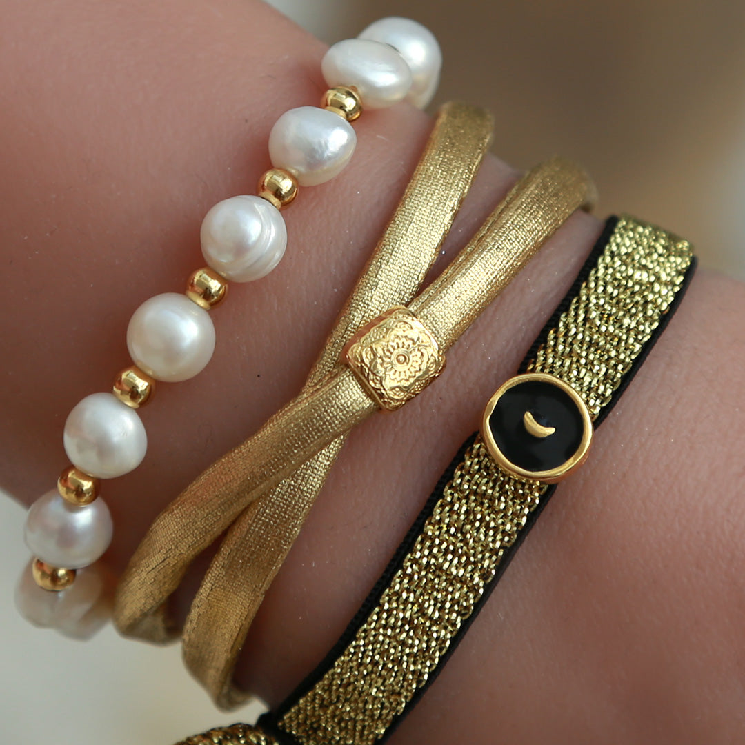 Armband shine maan goud