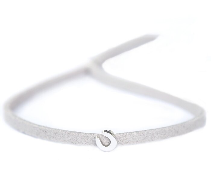 Armband for good luck - light grey