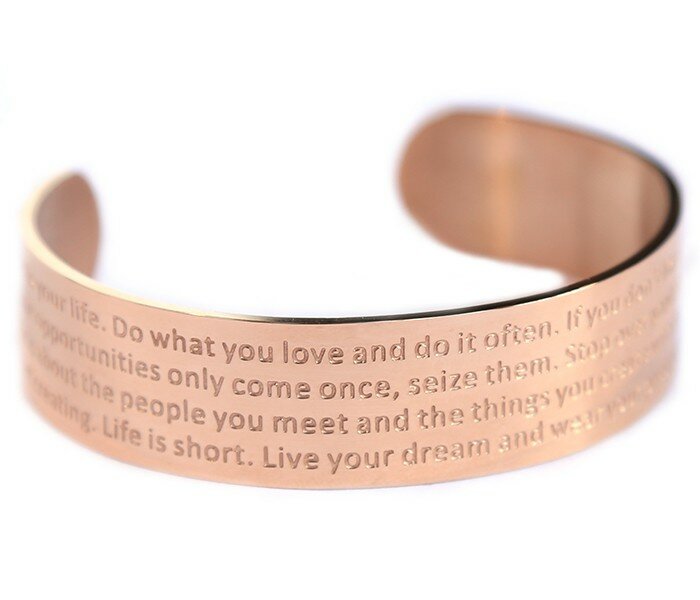 Motivation armband rosé 