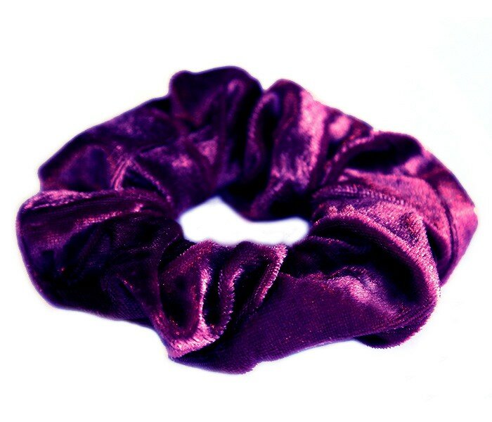 Chouchou velours violet