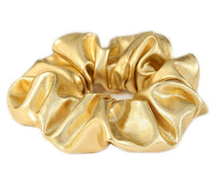 Metallic scrunchie gold