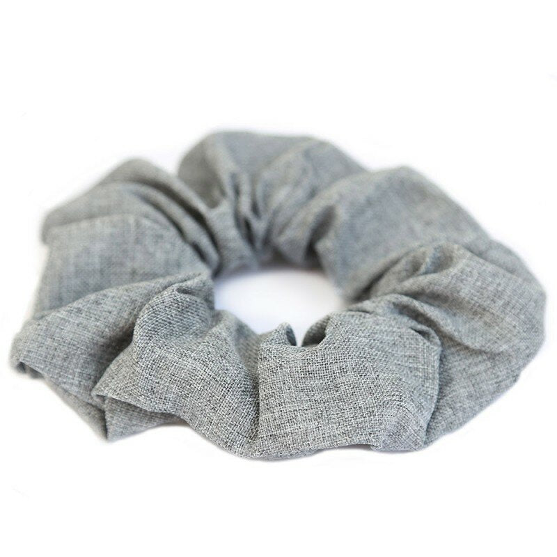 Scrunchie baumwolle grey