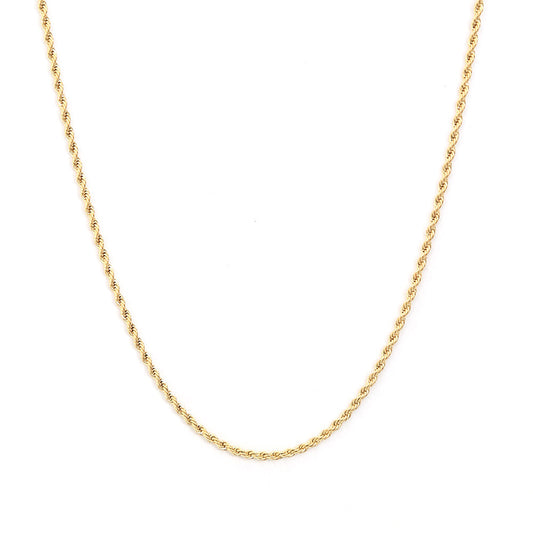 Gouden ketting twisted