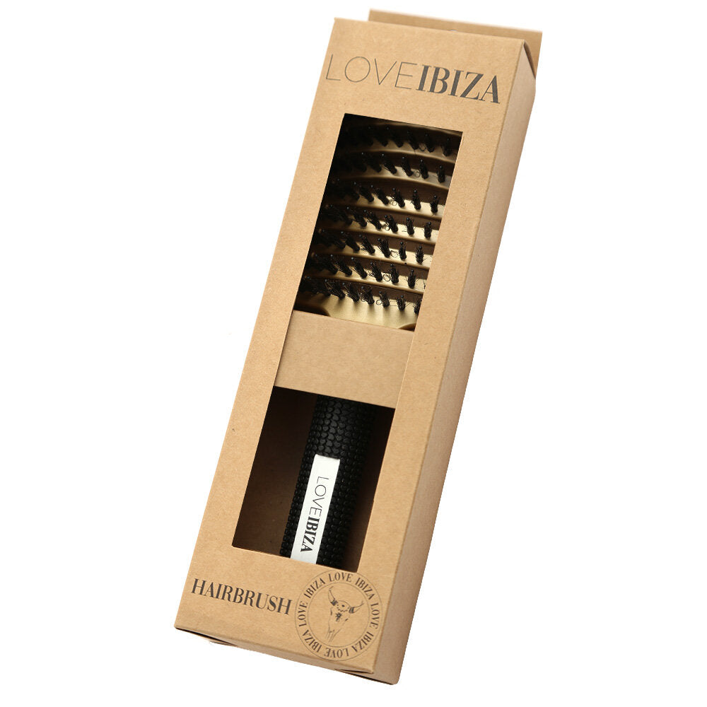 Anti-tangle hairbrush gold