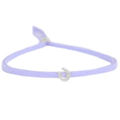 Bracelet for good luck - lilac silver