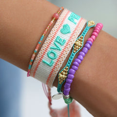 Armband miyuki Ibiza turquoise