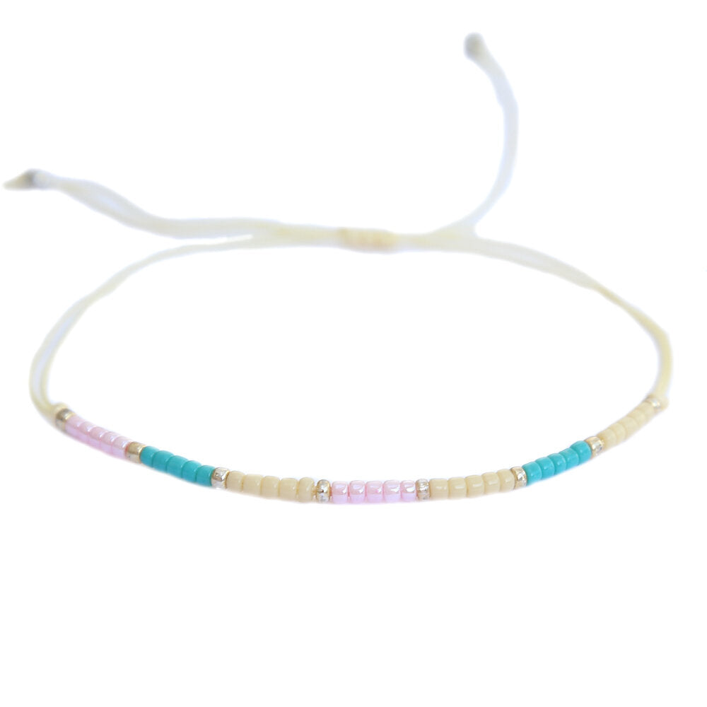 Miyuki bracelet pastel beige