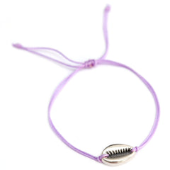 Armband lilac silver shell