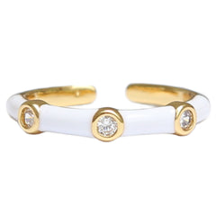 Bague Monaco blanc