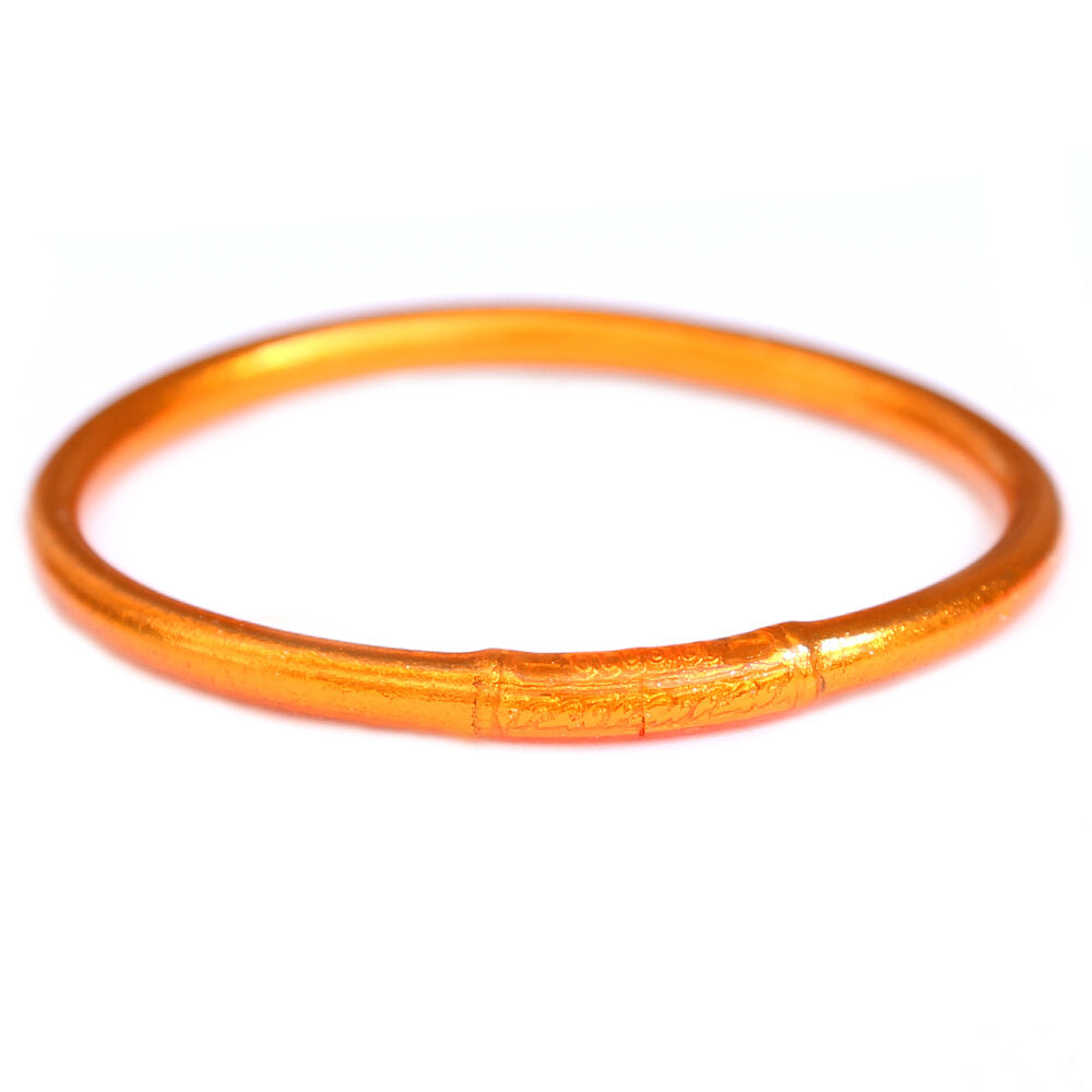 Armband buddhist good luck fire orange