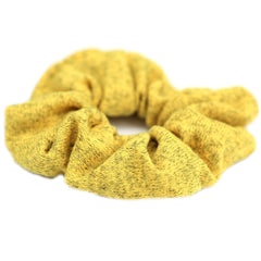 Scrunchie knitted yellow melee