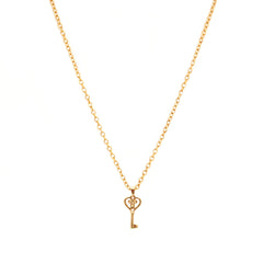 Goldene Kette heart key