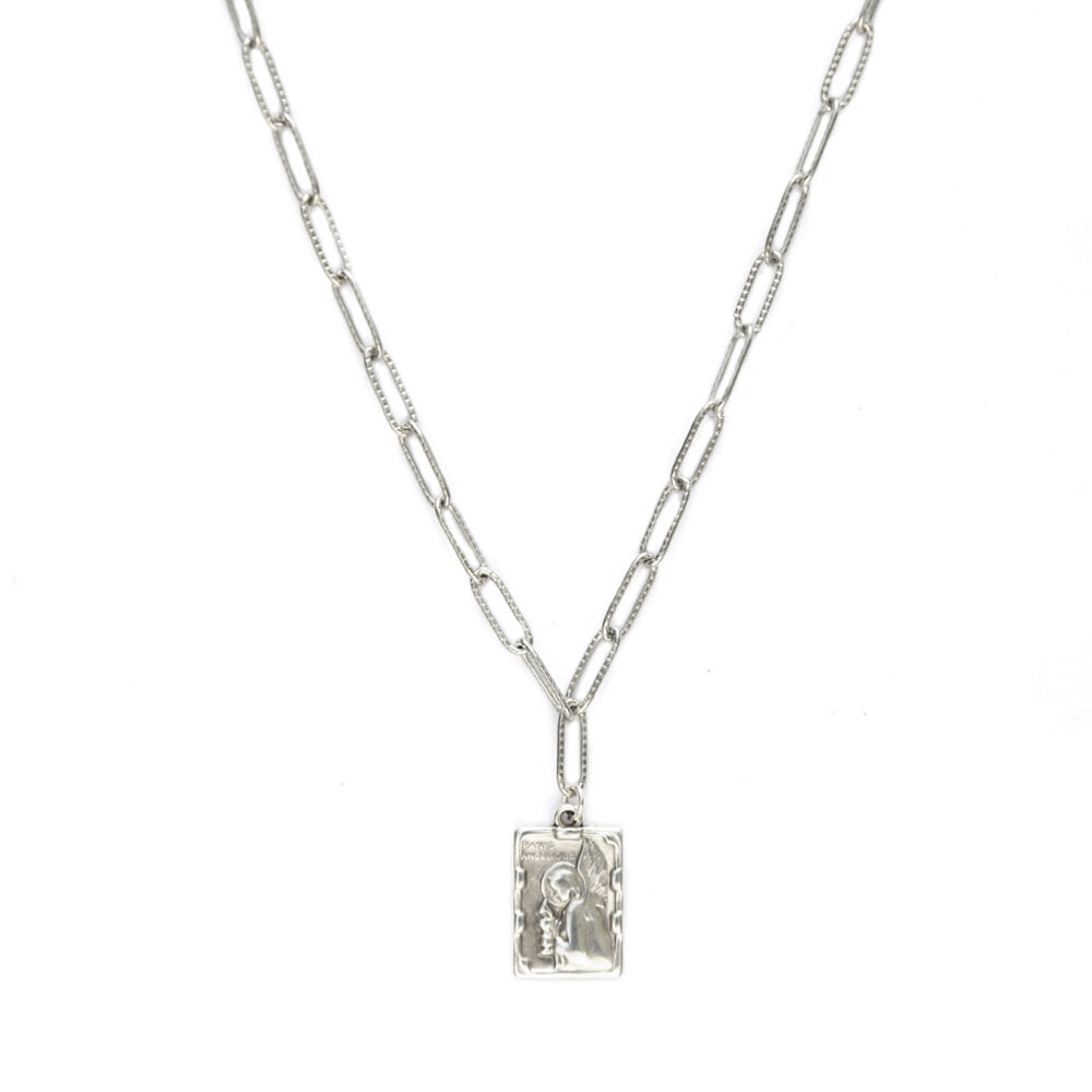 Collier en argent angel