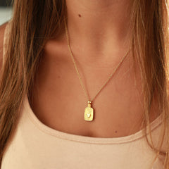 Goldene Kette heart on fire