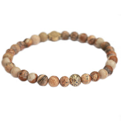 Bracelet warrior for men brown