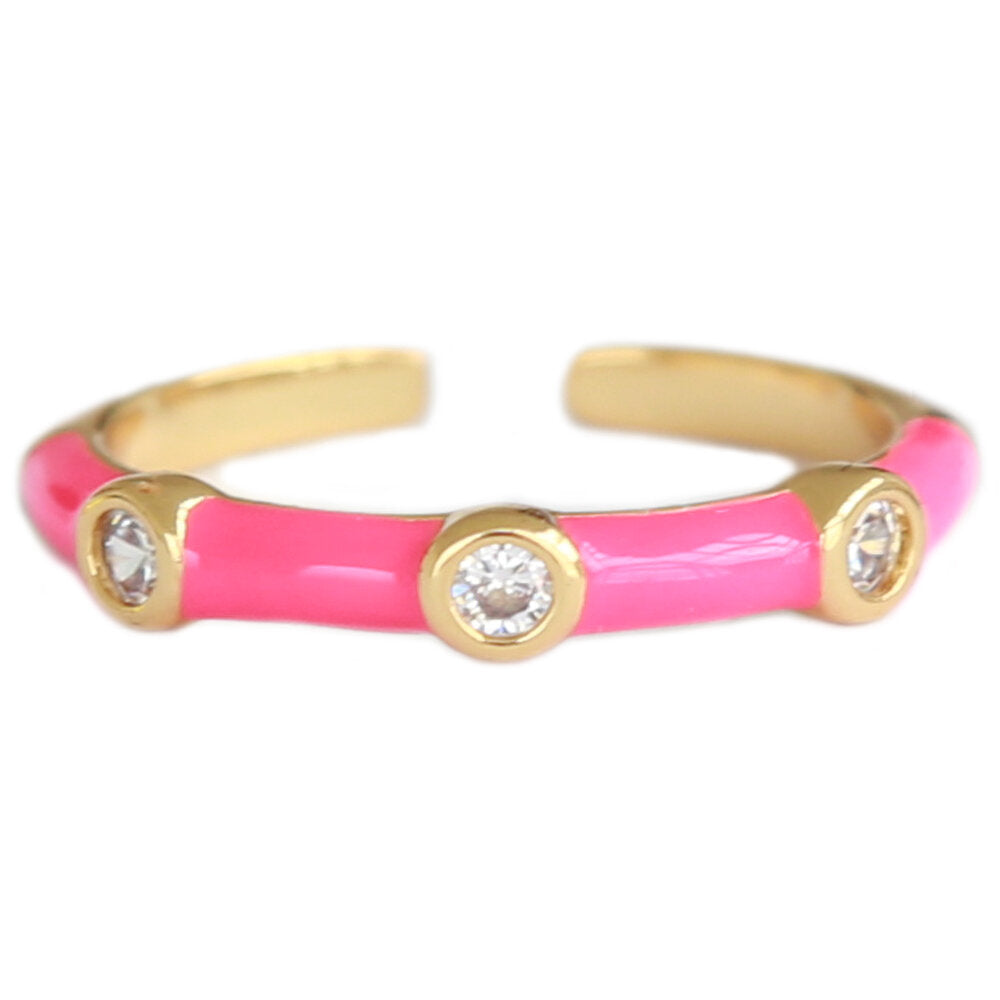 Ring Monaco hot pink