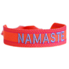 Geweven armband namaste