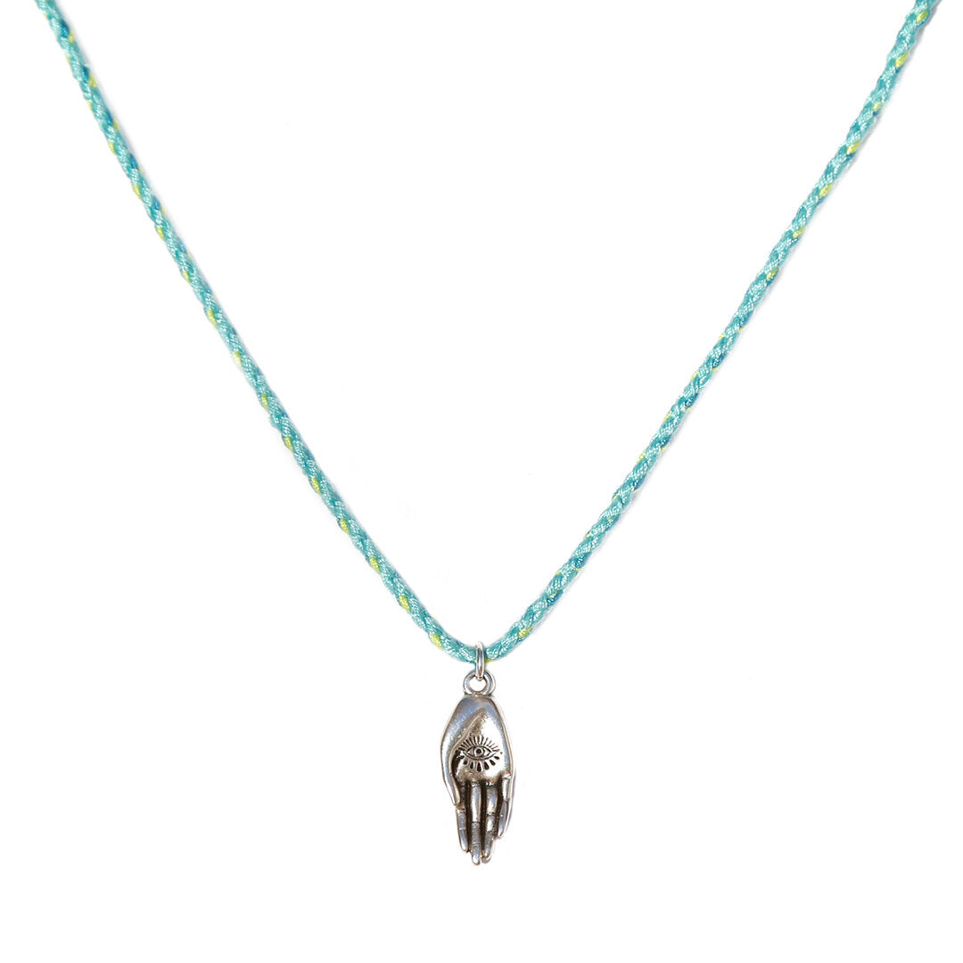 Collier hamsa spirit argent