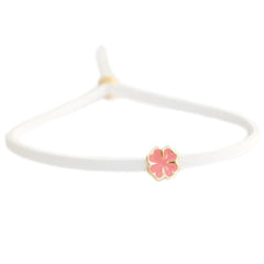 Bracelet clover white corail