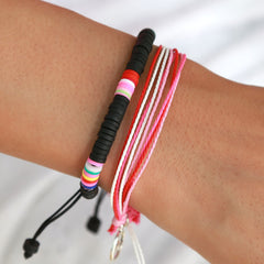 Bracelet set black surf