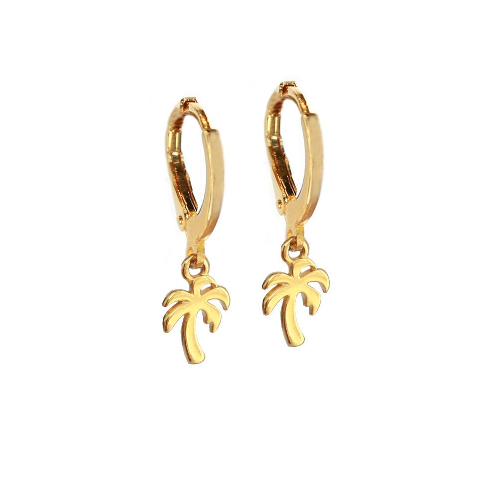 Boucles d'oreilles en or little palm