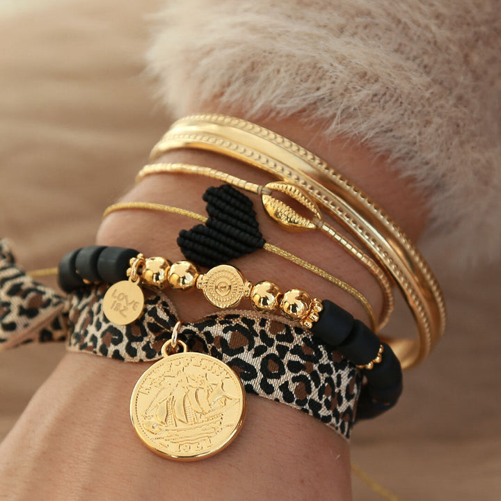 Ibiza bracelet leopard coin