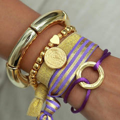 Bracelet circle love purple