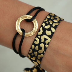 Bracelet circle love black