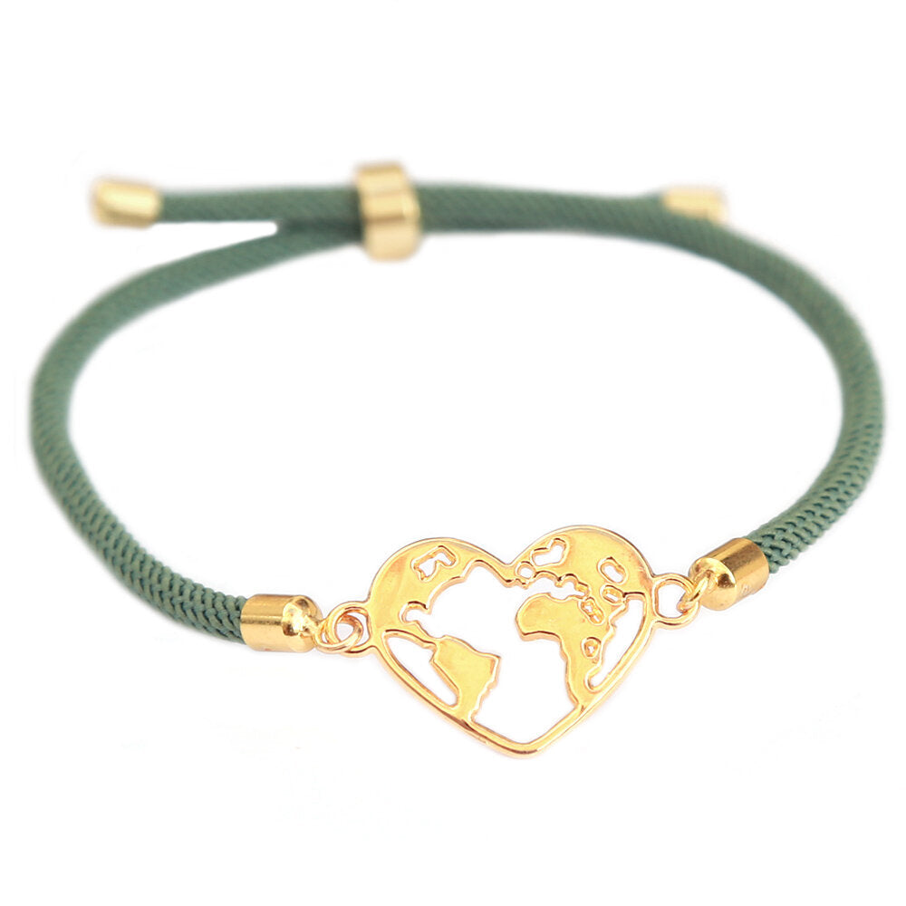 Bracelet heart earth