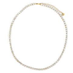 Gouden ketting covered in diamonds