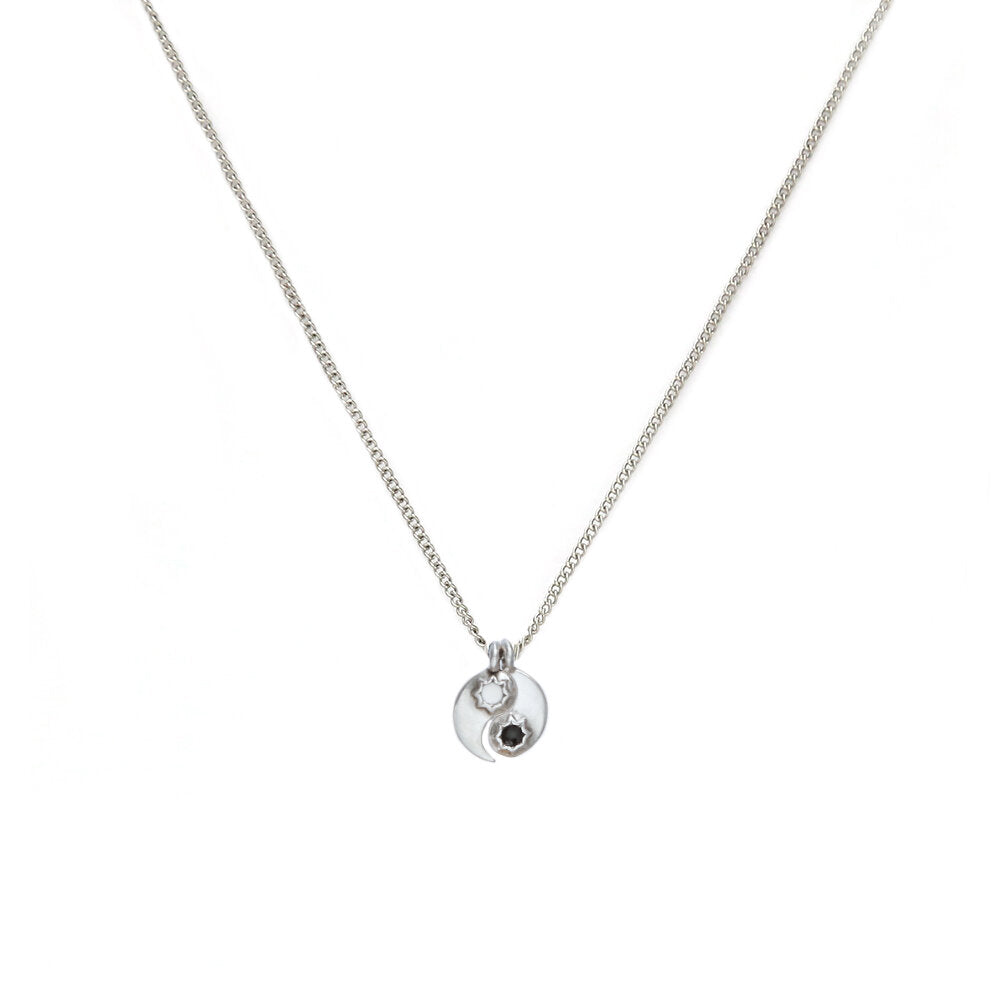 Collier en argent yinyang