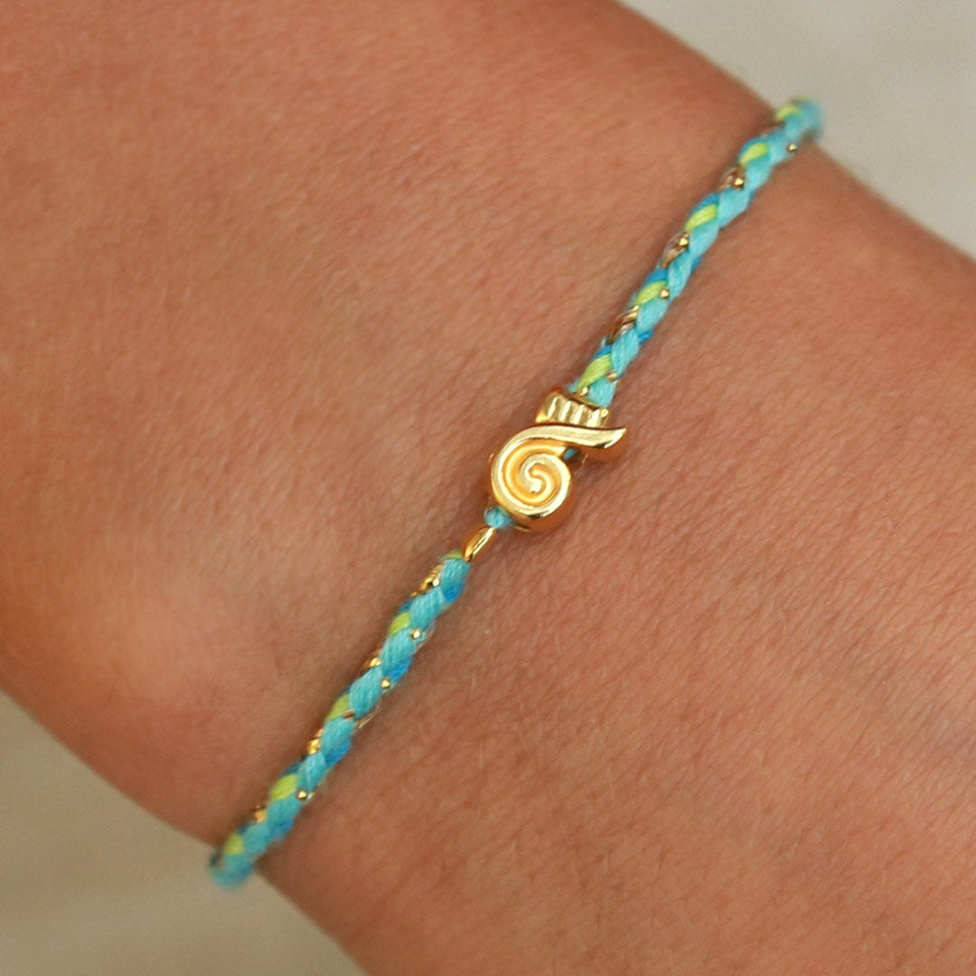 Bracelet wavy blue