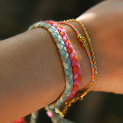 Armband wavy pink