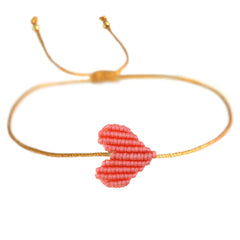 Bracelet coral heart