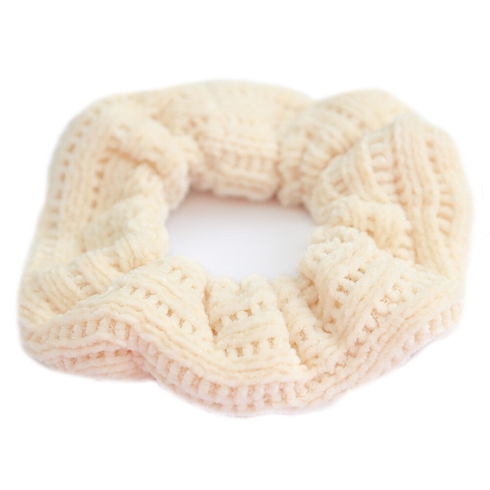 Chouchou knitted cream