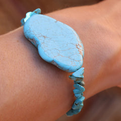 Armband turquoise stone