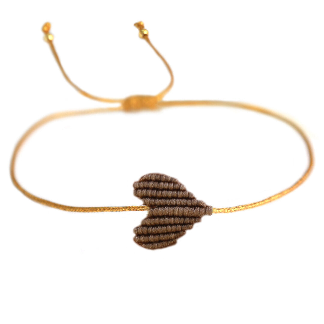 Bracelet brown heart