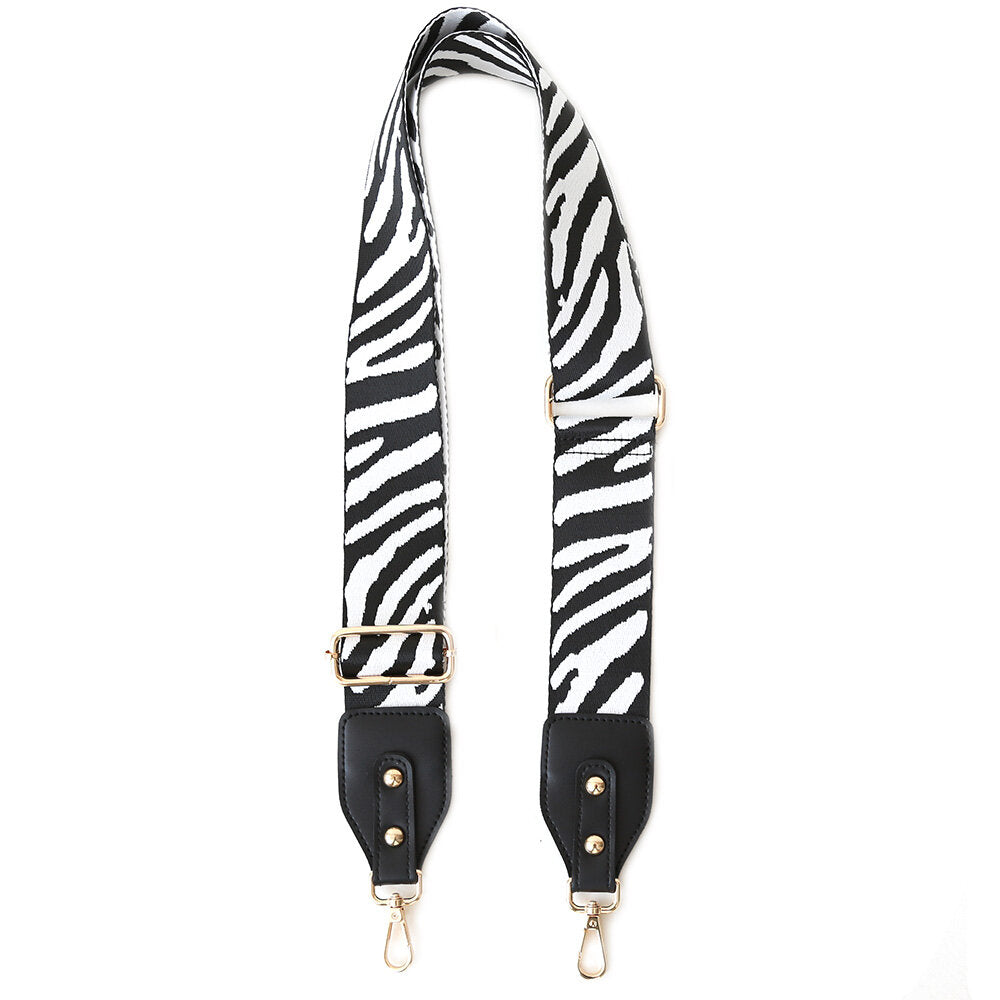 Taschenriemen zebra white